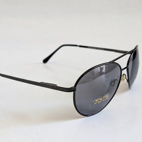 NWT Vintage 90's Aviator Metal Double Bridge Sport Sunglasses (D. Gunmetal) - Picture 2 of 5